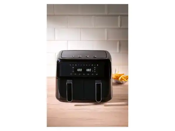 Bild 2 von SILVERCREST® Doppelzonen-Heißluftfritteuse, mit Easy-Touch-Display