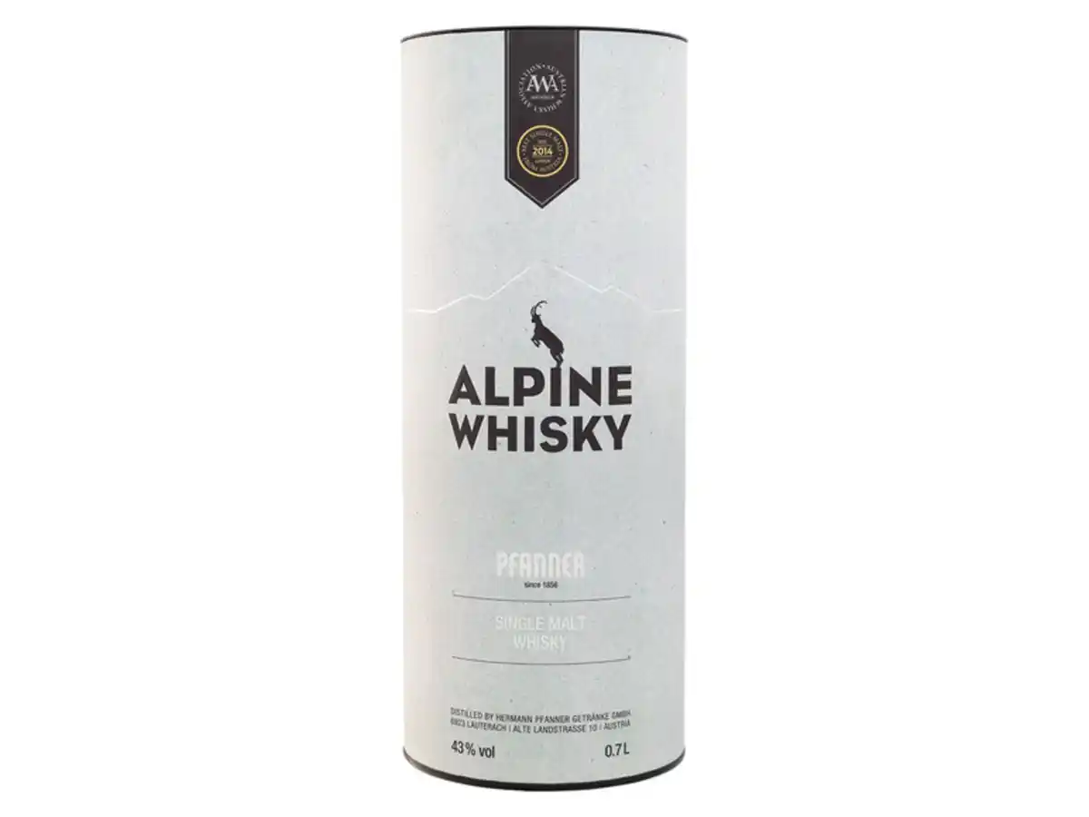 Bild 2 von Pfanner Alpine Single Malt Whisky mit Geschenkbox 43% Vol