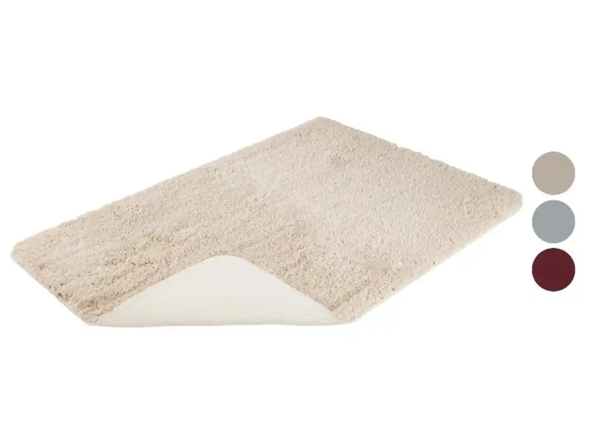 Bild 1 von LIVARNO home Kurzflor-Badematte, mit rutschhemmender Unterseite