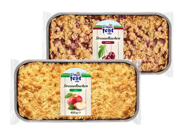Bild 1 von Alpenfest Streuselkuchen,  400 g