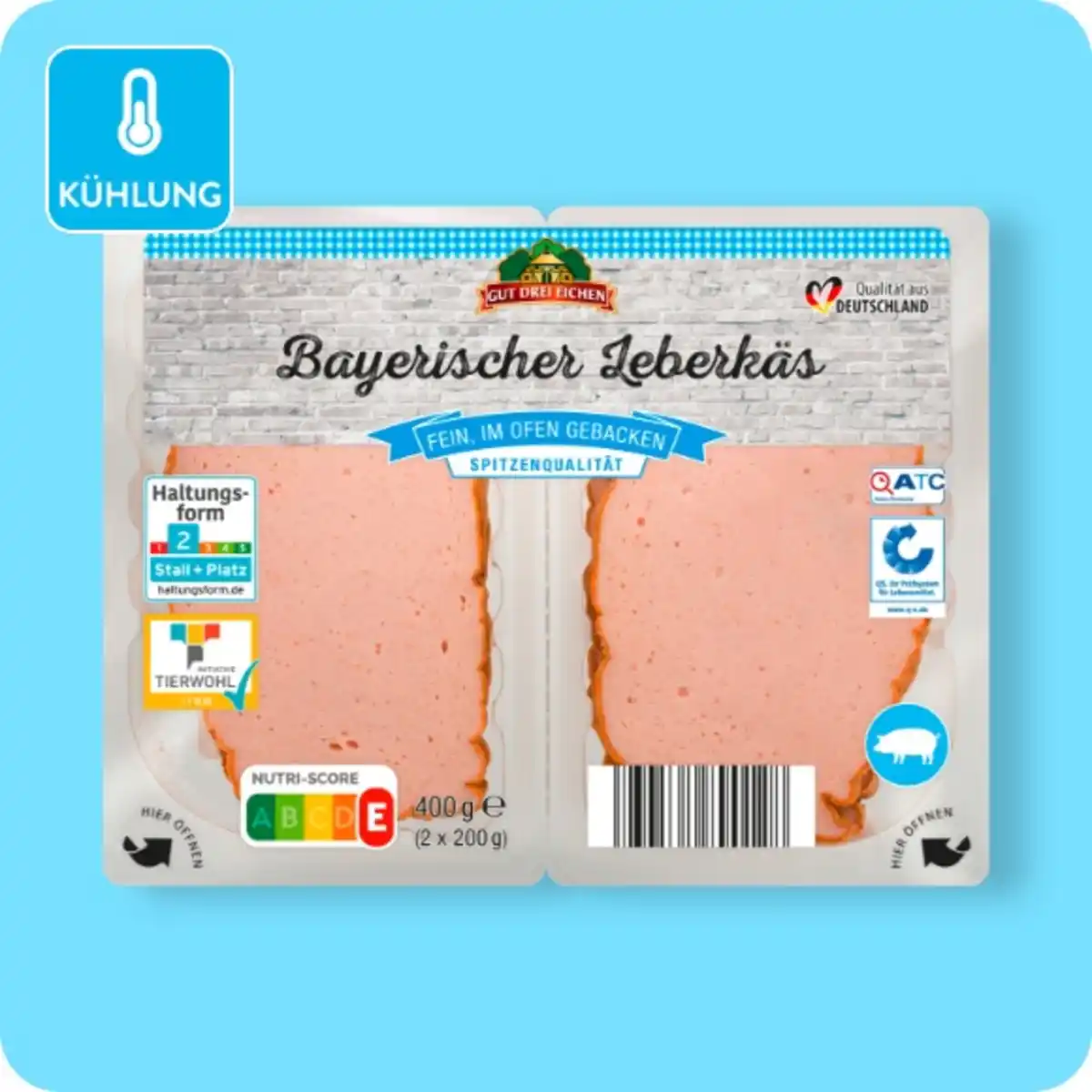 Bild 1 von GUT DREI EICHEN Bayerischer Leberkäs, Fein oder Geflügel