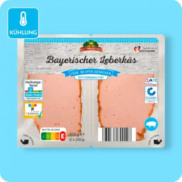 Bild 1 von GUT DREI EICHEN Bayerischer Leberkäs, Fein oder Geflügel