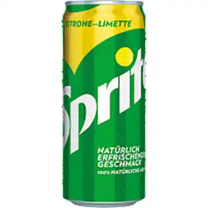 Erfrischungsgetränk "Sprite" mit Zitronen- und Limettengesch...