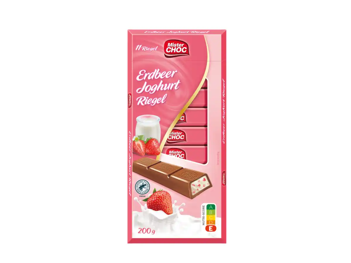 Bild 1 von Mister Choc Schokoladenstäbchen Erdbeer-Joghurt,  200 g