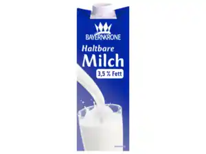 Bayernkrone Haltbare Milch,  1 l