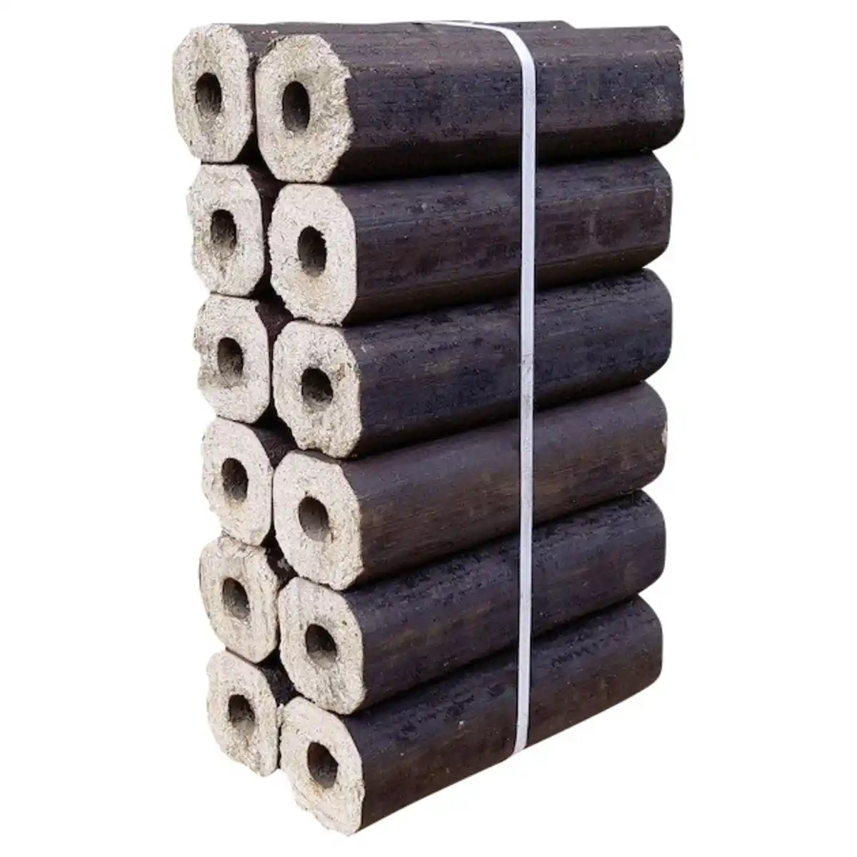 Bild 1 von Hartholzbriketts, 8-eckig, mit Loch, Laubholz, 10 kg