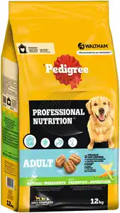 Pedigree Professional Nutrition Hundetrockenfutter Adult 12 kg Geflügel & Gemüse
