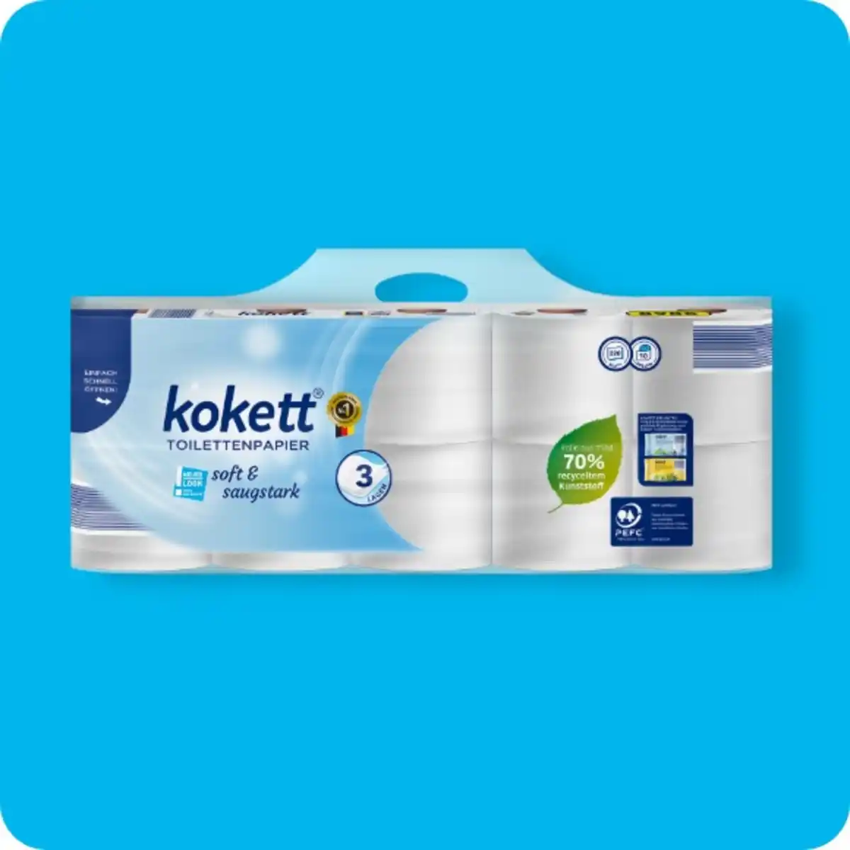 Bild 1 von KOKETT Toilettenpapier, 3-lagig