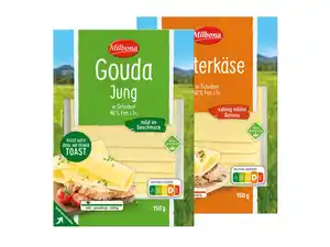 Milbona Käsescheiben,  150 g