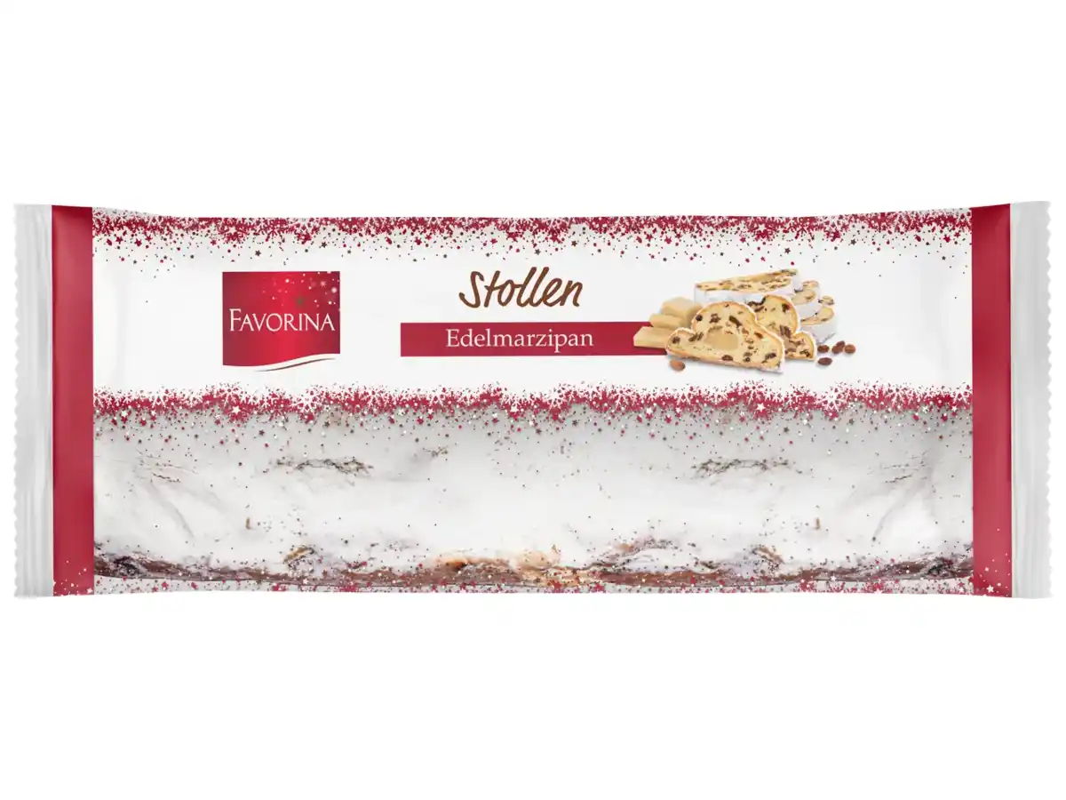 Bild 1 von Favorina Edelmarzipan-Stollen,  1 kg