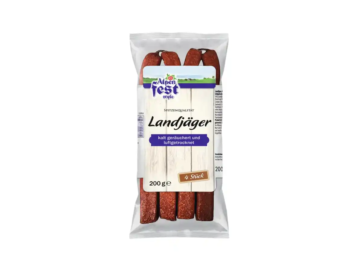 Bild 1 von Alpenfest Landjäger,  200 g