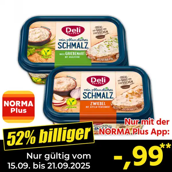 Bild 1 von Deli Reform Pflanzliches Schmalz