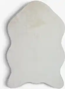 Teppich aus Kunstpelz OXEL 60x90 weiß