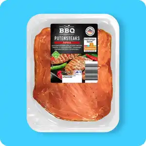 BBQ Putensteaks, versch. Sorten