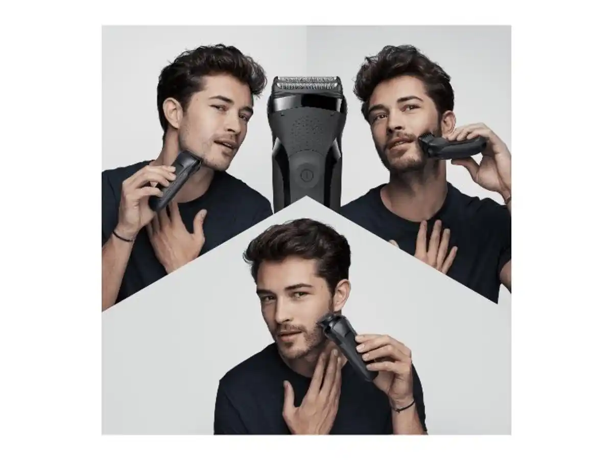 Bild 2 von BRAUN 3-in-1 Rasierer »Series 3 Shave&Style 300BT«, kabellos
