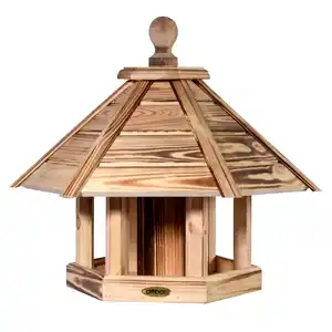 DOBAR Vogelhaus »Gutes Holzwerk«, 53x47x53 cm (BxHxT), Holz, geflammt