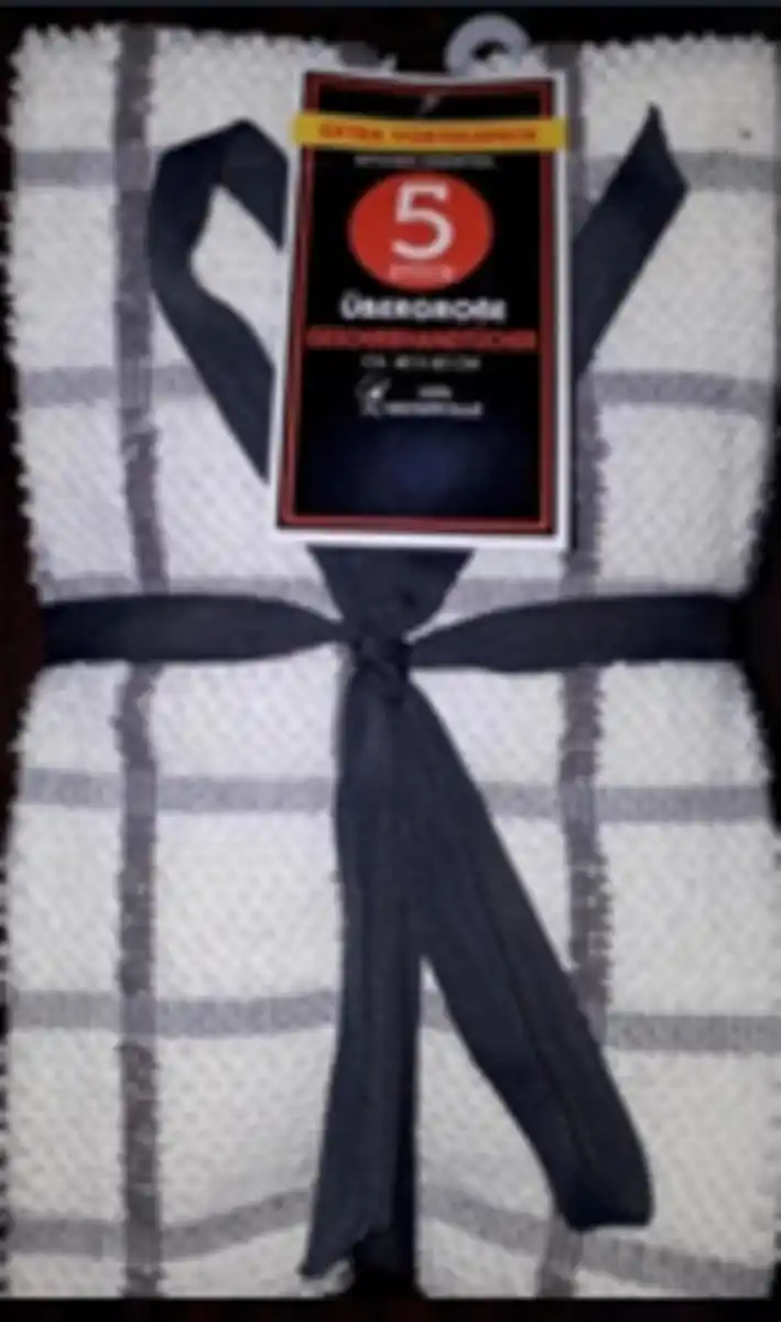 Bild 1 von Dream Cloud Geschirrtücher kariert 5er Pack 40x60cm sort. Farbe: Grau