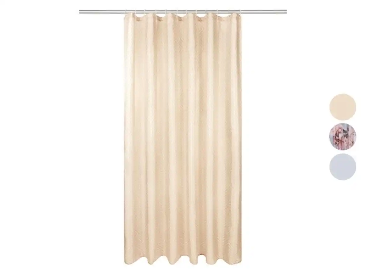 Bild 1 von LIVARNO home Duschvorhang, aus pflegeleichtem Textil