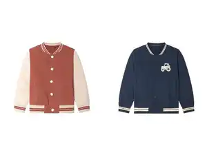 lupilu® Kleinkinder Collegejacke mit Bündchen an Kragen, Ärmeln und Saum