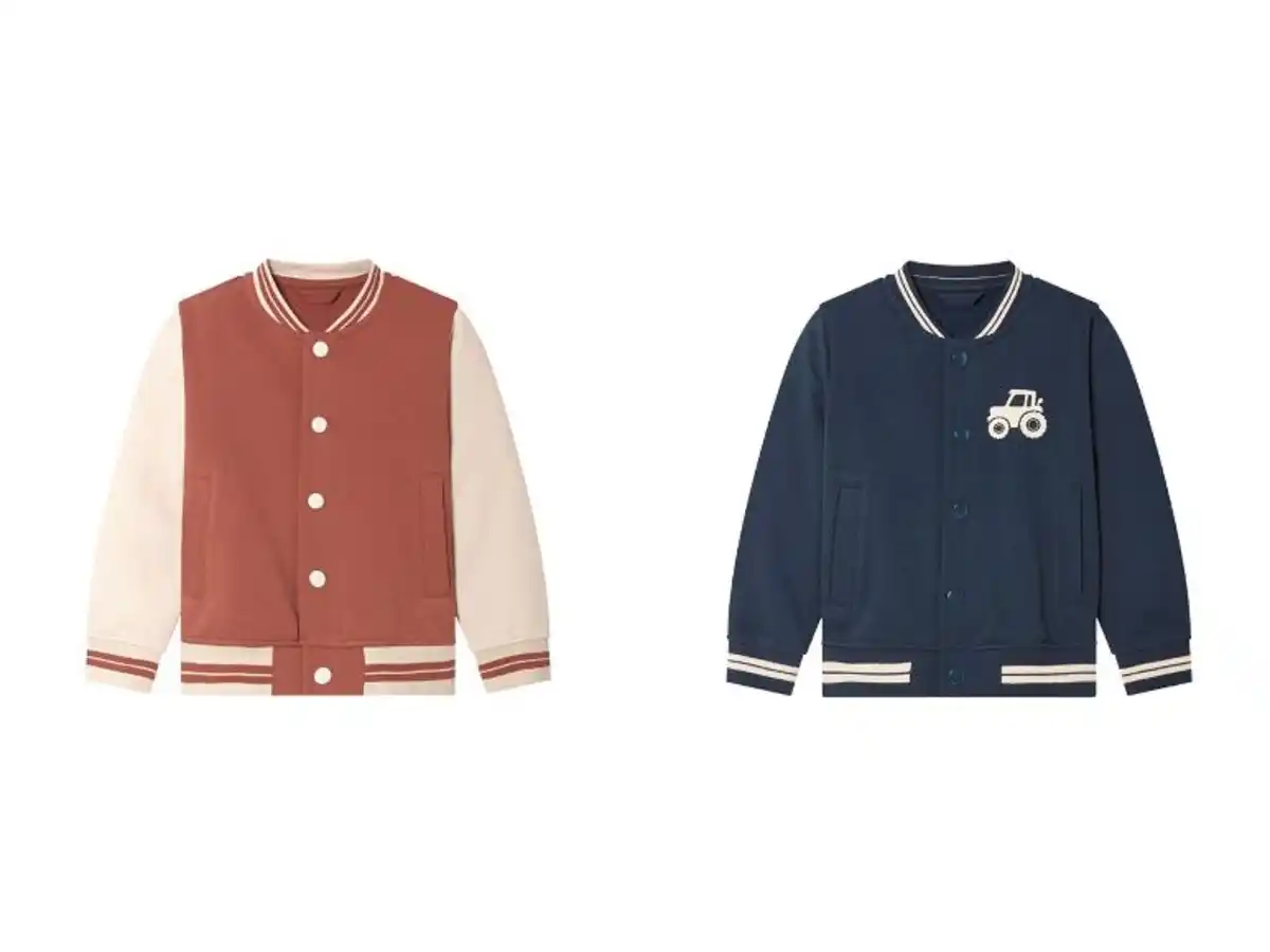 Bild 1 von lupilu® Kleinkinder Collegejacke mit Bündchen an Kragen, Ärmeln und Saum