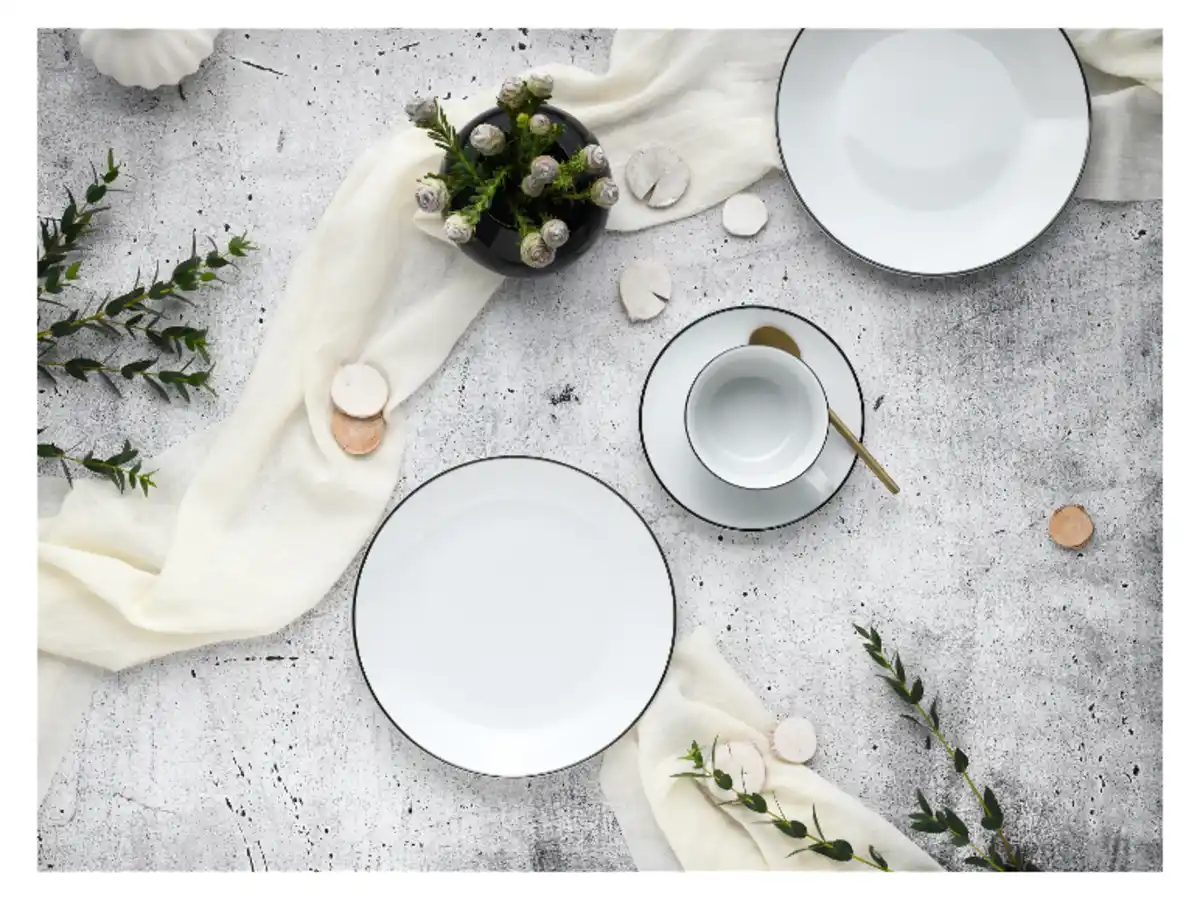 Bild 3 von Creatable Geschirrset »Luna Black Line«