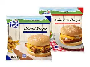 Alpenfest Würstel-/Leberkäse-Burger,  225 g