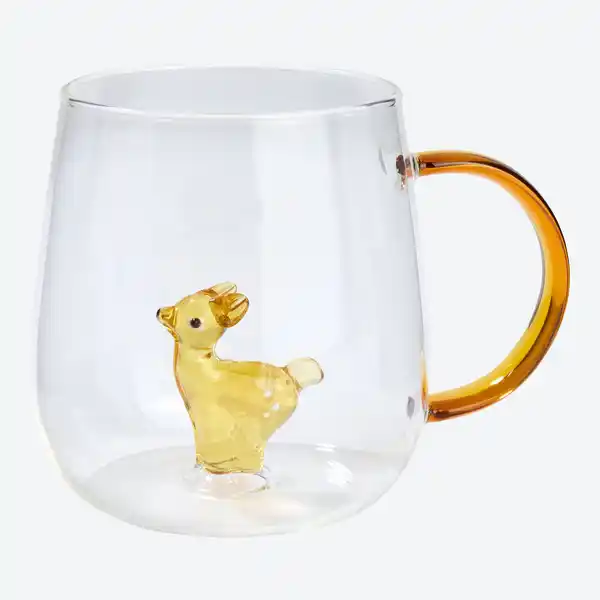 Bild 1 von Glasbecher mit Tierfigur, ca. 7,3x9x9cm