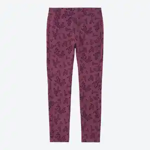 Kinder-Mädchen-Sweatleggings mit Blattmuster