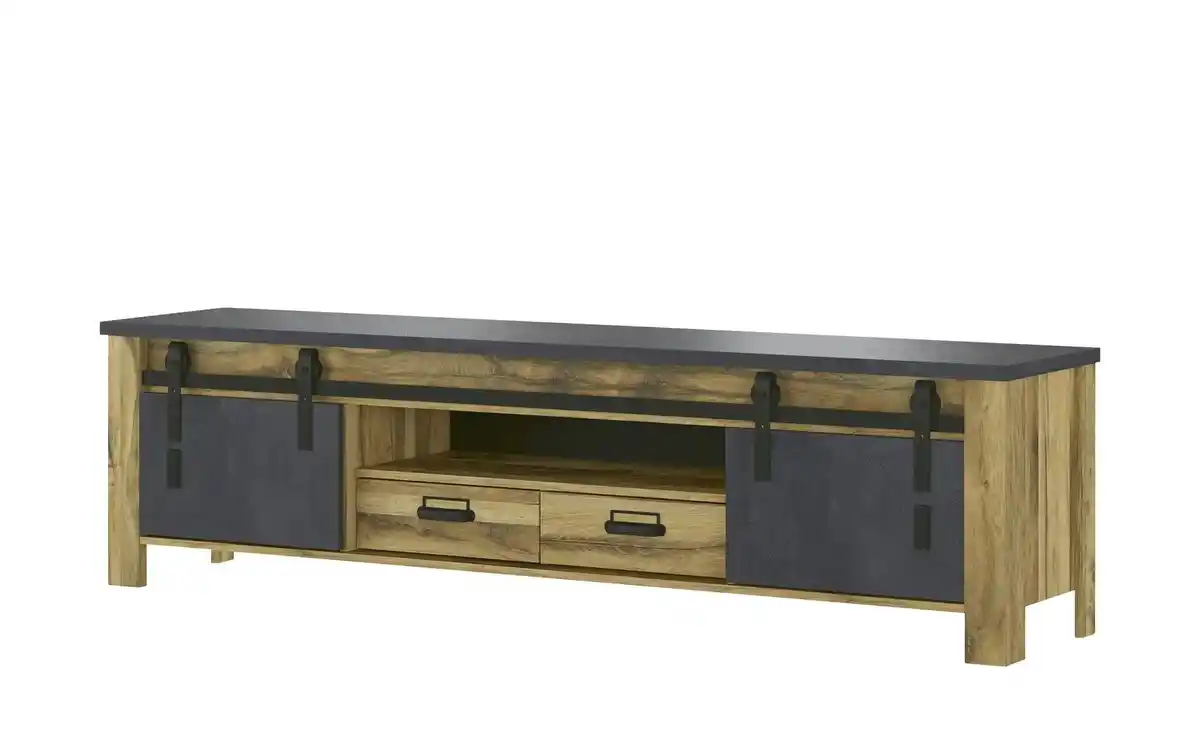 Bild 1 von Lowboard   ¦ holzfarben ¦ Maße (cm): B: 201 H: 54 T: 44.0 Kommoden & Sideboards > Lowboards - Möbel Kraft