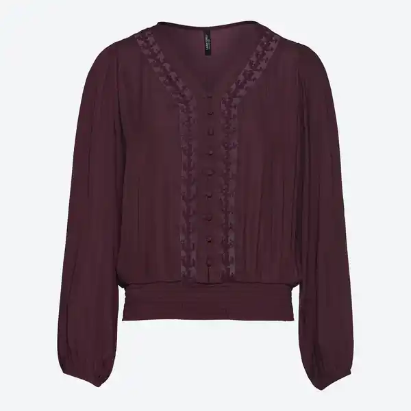 Bild 3 von Damen-Bluse mit V-Ausschnitt