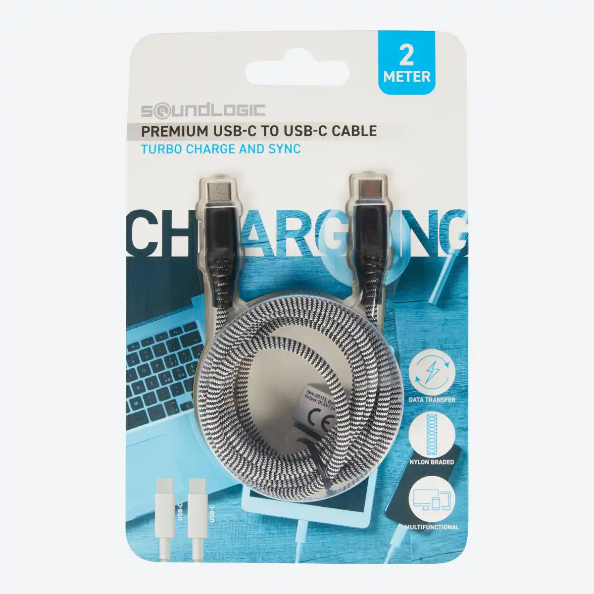 Bild 3 von Soundlogic Premium-Ladekabel, USB-Type-C zu USB-Type-C, ca. 2m