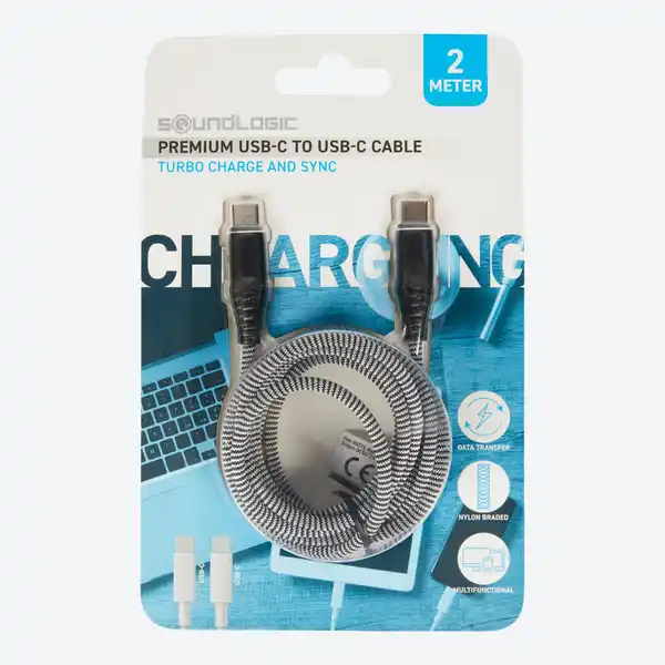 Bild 3 von Soundlogic Premium-Ladekabel, USB-Type-C zu USB-Type-C, ca. 2m