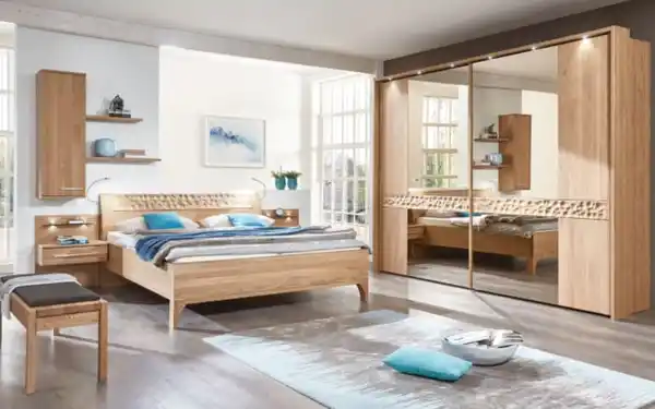 Bild 3 von Mondo - Bett Paolo, teilmassive Eiche/Treibholz-Nachbildung, 180 x 200 cm