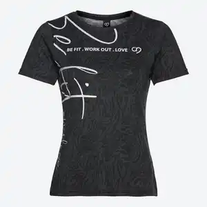 Damen-Funktions-T-Shirt mit Rundhalsausschnitt