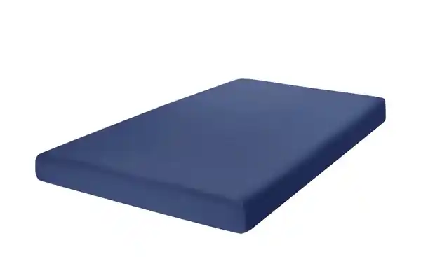 Bild 1 von como Spannbetttuch  Uni Jersey ¦ blau ¦ Maße (cm): B: 90 Bettwaren > Bettlaken - Möbel Kraft