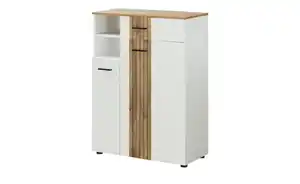 Primo Schuhschrank  Stripe ¦ weiß ¦ Maße (cm): B: 80 H: 106 T: 38.0 Garderoben & Kleiderstangen > Schuhgarderoben & Schränke - Möbel Kraft