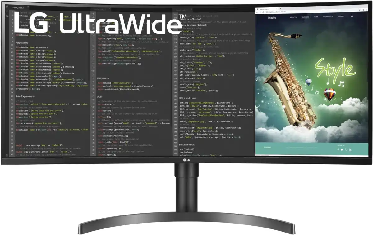 Bild 1 von UltraWide 35WN75CP-B 89 cm (35") TFT-Monitor mit LED-Technik schwarz