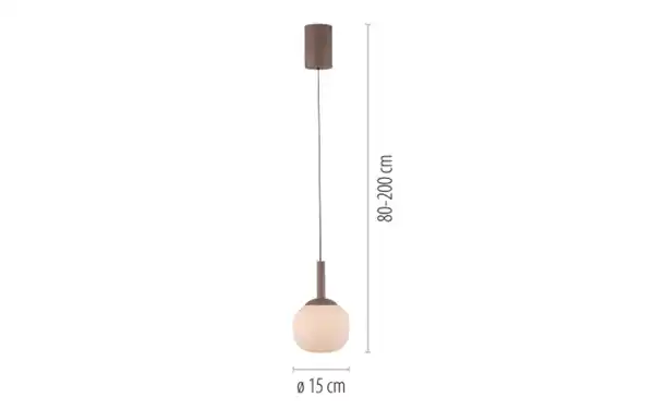 Bild 2 von Pendelleuchte Nami, sandfarbig, 1-flammig, inkl. Comfort-Lift Funktion