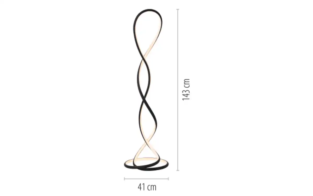 Bild 2 von Stehleuchte Twist, schwarz