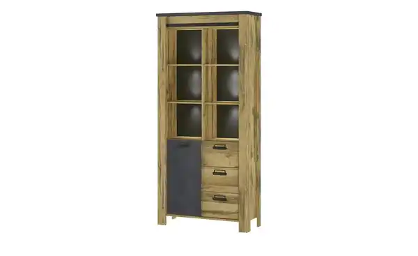 Bild 1 von Standregal   ¦ holzfarben ¦ Maße (cm): B: 93 H: 201 T: 37.0 Regale > Bücherregale - Möbel Kraft