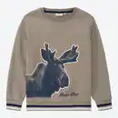 Bild 1 von Kinder-Jungen-Sweatshirt mit Elch-Druck