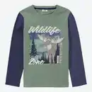 Bild 1 von Kinder-Jungen-Shirt mit Kontrast-Ärmeln