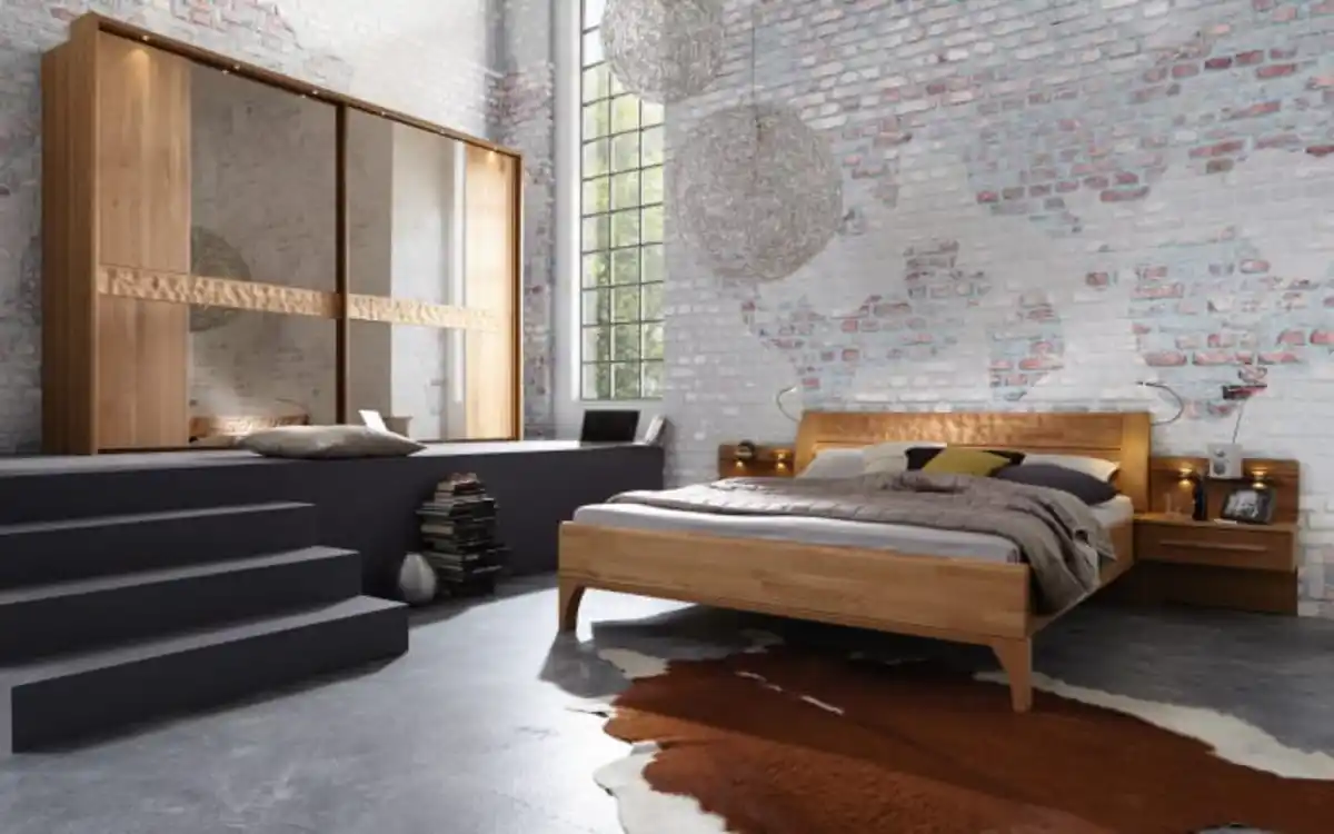 Bild 4 von Mondo - Bett Paolo, teilmassive Eiche/Treibholz-Nachbildung, 180 x 200 cm