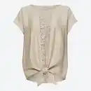 Bild 3 von Damen-T-Shirt mit Spitzenapplikation