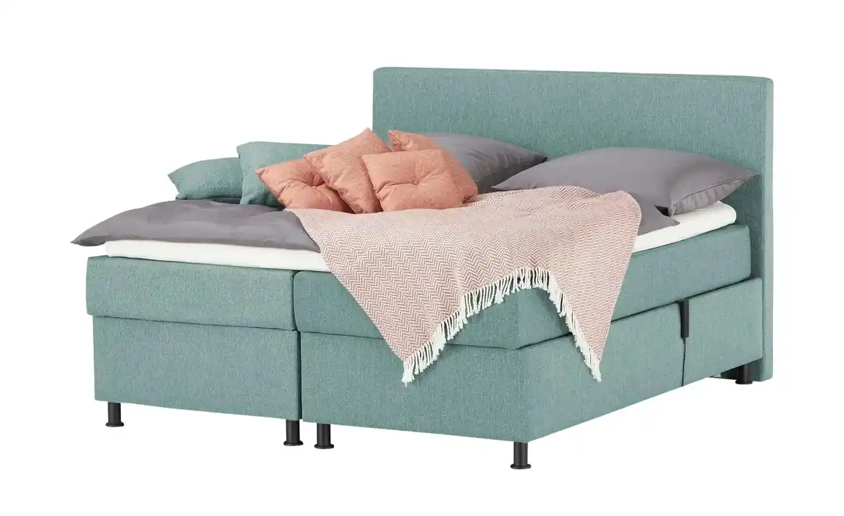 Bild 1 von Wohnwert Motor-Boxspringbett  Dormian Boro Motor ¦ türkis/petrol ¦ Maße (cm): B: 160 H: 122 Betten > Boxspringbetten - Möbel Kraft