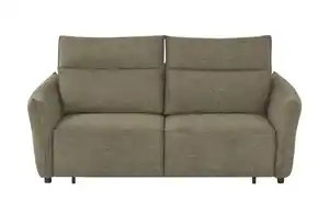 smart Big Sofa mit Funktion  Linda ¦ grün ¦ Maße (cm): B: 204 H: 78 T: 101.0 Polstermöbel > Sofas > 2-Sitzer - Möbel Kraft
