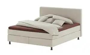 Wohnwert Boxspringbett  Dormian Boro ¦ grau ¦ Maße (cm): B: 140 H: 112 Betten > Boxspringbetten - Möbel Kraft