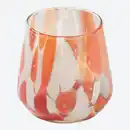 Bild 1 von Windlichtglas mit Maserung, Höhe ca. 9cm