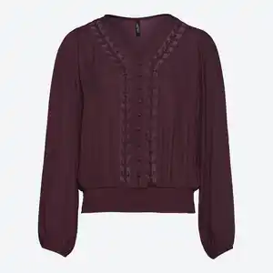 Damen-Bluse mit V-Ausschnitt