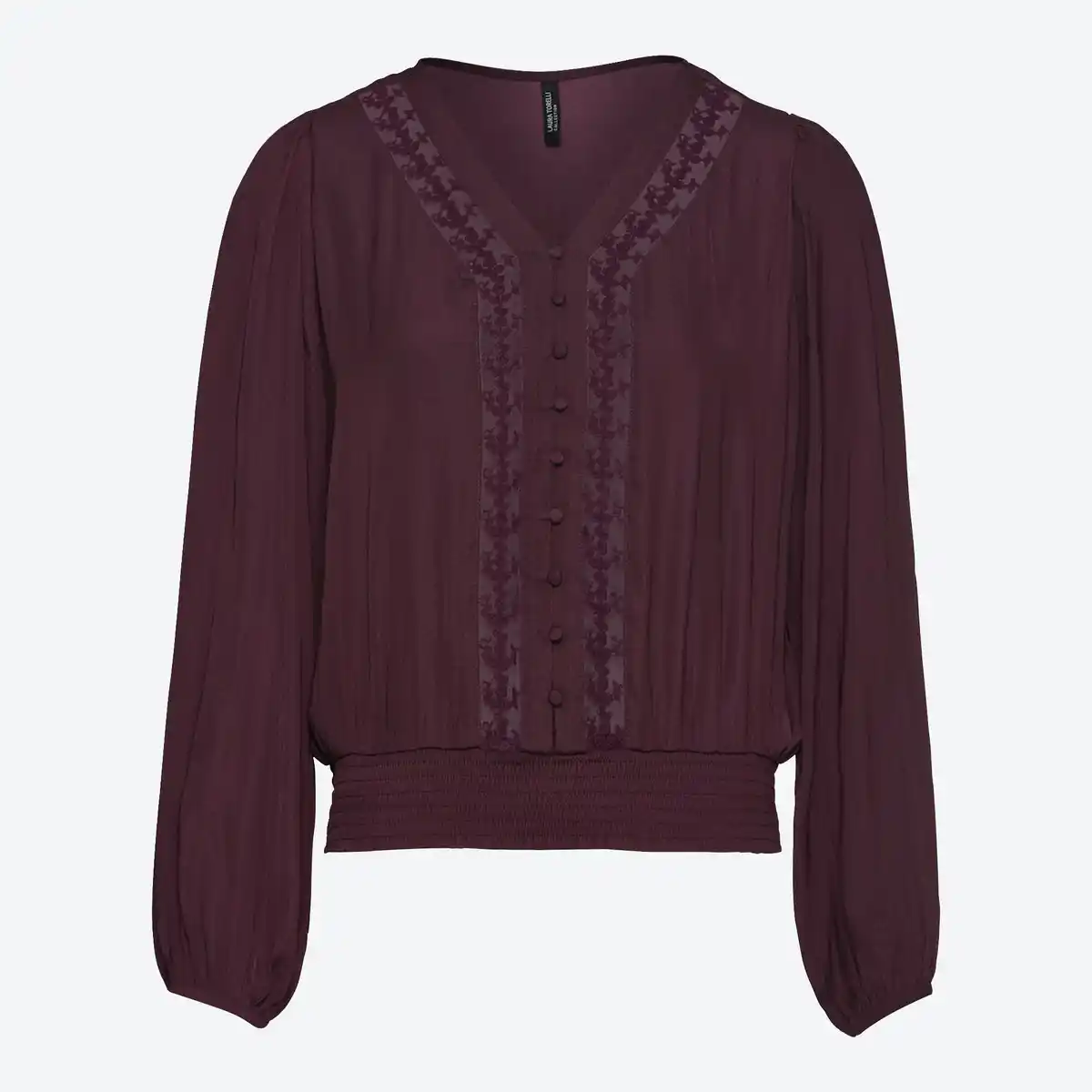 Bild 1 von Damen-Bluse mit V-Ausschnitt